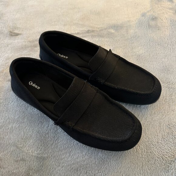 Quince Shoes - Quince Knit Black Driver Loafers Shoes Women's size 10